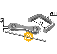 Raccord Ø 11 x 4,5 mm pour chaîne à épandeur adaptable