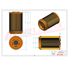 Filtre à air adaptable HIFI FILTER SA17460