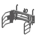 Pince balle hydraulique pour JCB Q-FIT adaptable