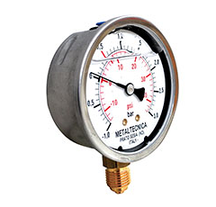 Manomètre à glycérine Ø 63 mm pour tonne à lisier adaptable