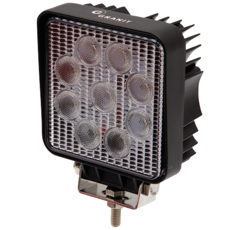 Phare de travail Carré 9 LED 10 - 30V 18W 1840 lumens