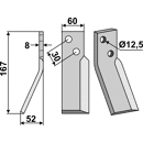Rotorzinken,  A Links 167 x 60 Renter L.M.T. Nachbau