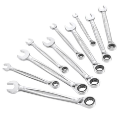 Jeu de 10 clés mixtes à cliquet - FACOM