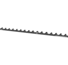 Barre dentelé 40 x 1500 mm adaptable - BlackSteel©