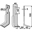 Fräsmesser Rechts 195 x 40 M.A.B. Bocchini Nachbau