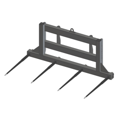 Pic bottes frontal Ø 45 mm pour type d'attelage WEIDEMANN adaptable