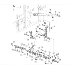 Roulement du bras du caisson de nettoyage  pour moissonneuse JOHN DEERE AH125975 adaptable