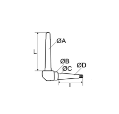 Axe de fusée droit pour tracteur DEUTZ-FAHR 02383014 adaptable