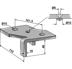 Halter für 4 1/2 Lage Nachbau  