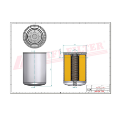 Filtre d'aération adaptable HIFI FILTER FS708