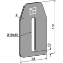 Racloir pour herses rotatives VOGEL U. NOOT RA173601 adaptable - Blacksteel©