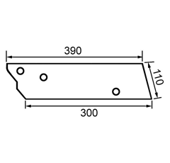 Contre sep droit pour charrue KUHN 278074 origine