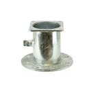 Bride carrée 150 x150 x bride ronde + purge 1''M