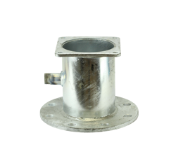 Bride carrée 150 x150 x bride ronde + purge 1''M