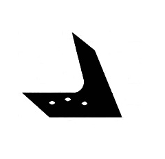 Coutre gauche pour charrue OVERUM AL623G adaptable - BlackSteel©