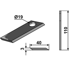 Rotorklinge Agria Nachbau 63AGR59