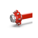 Essieu sans freins carré de 70mm 6 goujons et voie de 1800mm type X | MONROC