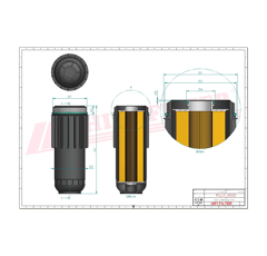 Filtre à huile adaptable HIFI FILTER SO8036