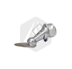 Raccord 100 mm galva + cône caoutchouc + diffuseur adaptable