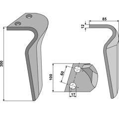 Kreiseleggenzinken - links RH100DEL RH  Breviglieri