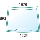 Pare-brise pour machine agricole CASE IH 5089552 adaptable