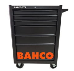 Werkstattwagen, 6 Schubladen, schwarz, inklusive Werkzeug, 198-tlg, BAHCO