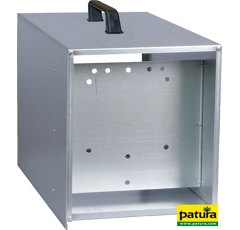 Boîtier de transport ouvert galvanisé pour électrificateurs - PATURA