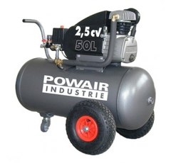 Compresseur d'air monocylindre gros pneus 50 L - 2,5 CV
