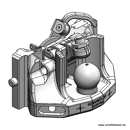Kugeleinsatz Kugel 80,W= 390 S32, SchwarzJohn Deere 