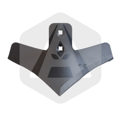 Soc cœur patte d'oie bore 250 x 8 x 45 mm adaptable