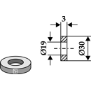 Scheibe Ø30x3xØ19