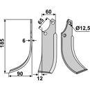 Fräsmesser Links 185 x 60 Ortolan Nachbau