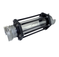 Filtre de remplissage transparent Tamis Inox - Raccord pompier avec verrous DN80