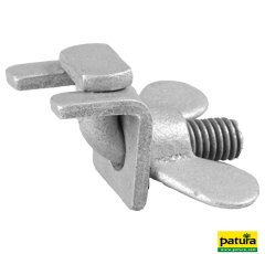 Boulon d'assemblage avec écrou papillon galvanisé à chaud - PATURA