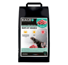 Raticide melangé à base de flocons d'avoine Multi Mix - BIAGRO®