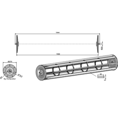 Rouleau cage pour LEMKEN 4230849 adaptable - BlackSteel©