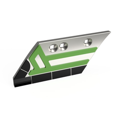 Soc de rasette Gauche carbure et rechargement pour charrue BUGNOT 5117 adaptable