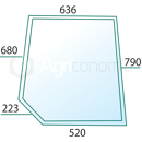 Vitre de porte D pour machine agricole DAVID BROWN K965484 adaptable
