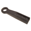 Ringzugöse, Ø 50 mm  Einschweissen,H-Schaft 80x65 mm,Länge 433 mm, Schwarz Grundiert   