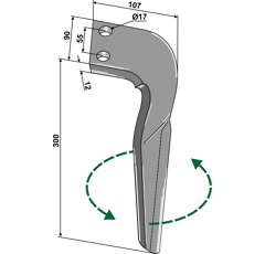 Kreiseleggenzinken - links RHFRN05L RH  Frandent