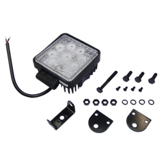 Phare de travail Carré 9 LED 9-32V 27W 2000 lumens