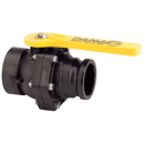 Vanne manuelle 2 voies polypropylène 3" F / Came 90 mm BANJO