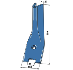 Mittelleitblech LB2 3374394M Lemken by Muzzi