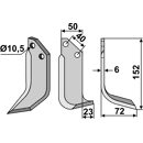 Fräsmesser Rechts 152 x 50 B.C.S., Grillo, Pasquali Nachbau