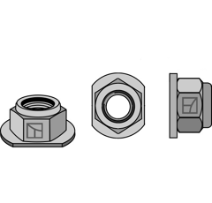 écrou à freinage interne - conique - M24x2 - 8.8