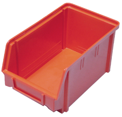 Caisse en plastique  -  rangement  -  boite à bec rouge 146X237x124mm