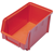 Caisse en plastique  -  rangement  -  boite à bec rouge 146X237x124mm