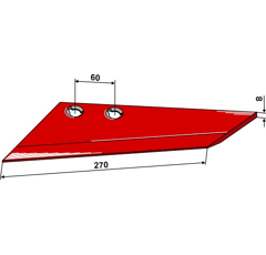 Aileron 270 mm pour NIEMEYER 031195 adaptable - BlackSteel©
