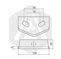Protection de dent herse rotative MASCHIO GASPARDO 38100215 adaptable