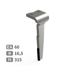 Dent de herse rotative Droite plaquettes carbure HOWARD 185506V adaptable